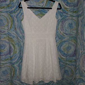White Eyelet Ixia Dress